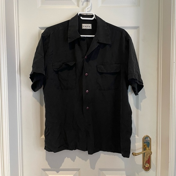 100% SILK Votre Nom button down shirt - Picture 1 of 6